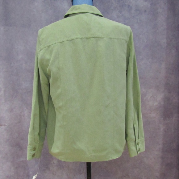 NWT Alfred Dunner Petite Sage Shirt Jack Blazer - Picture 3 of 5